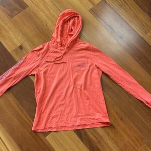 Vineyard Vines Coral Long Sleeve Hoodie